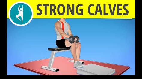 Workout For Calves With Dumbbell Calf Raises Seated Youtube