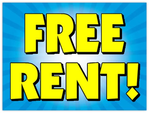 Free Rent Sign 103 | Apartment Sign Templates, Property Management Signs