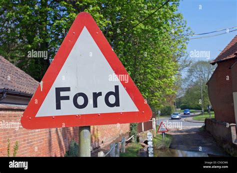 Ford Road Sign Stock Photo Alamy