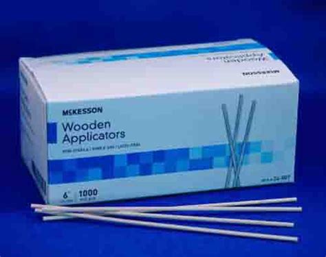 Mckesson 6 Inch Swabstick Wood Applicator Non Sterile 24 807