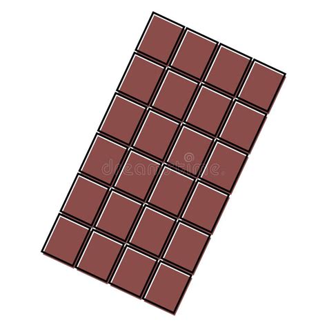 Chocolate Bar Icon Sweet Tasty Silhouette Eat Symbol Cacao Food