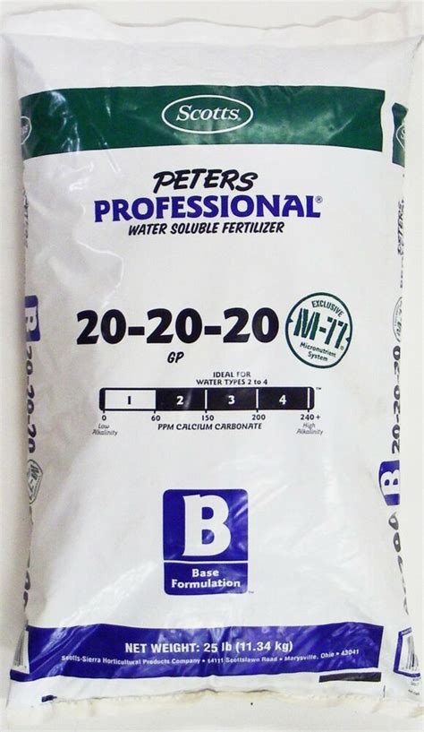 Premium water soluble fertilizer, 2.5 lb. SCOTTS- PETERS PLANT FOOD PROFESSIONAL WATER SOLUBLE ...