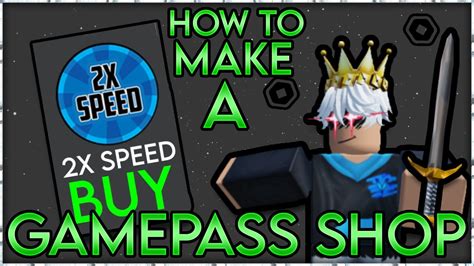 How To Make Your Own Gamepass Shop In Roblox Studio Youtube