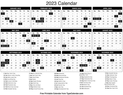 2023 Calendars Apache Openoffice Templates