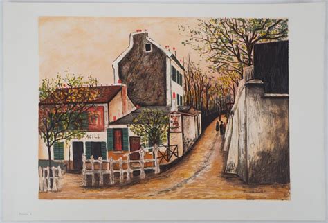 Maurice Utrillo Paris Street In Montmartre