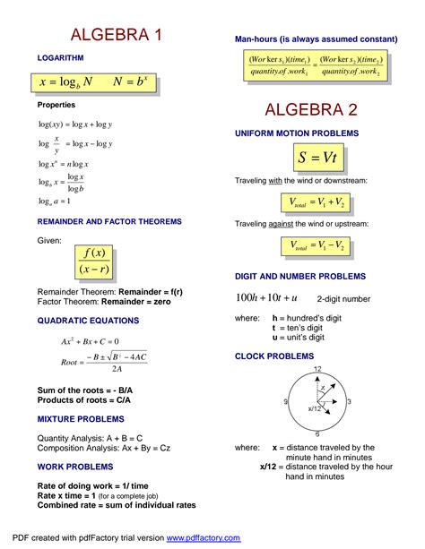 Solution Math Formulas Studypool