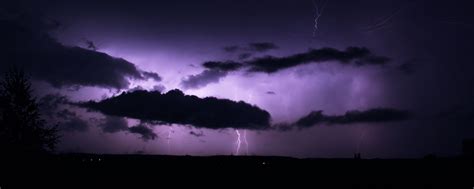 Download Wallpaper 2560x1024 Thunderstorm Lightning Clouds Flashes