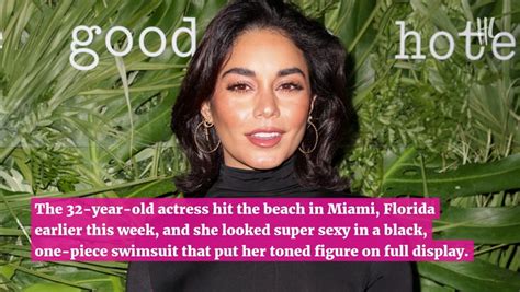 Vanessa Hudgens Splashes Around In Ocean Wearing Sexy One Piece Bathing Suit While In Miami