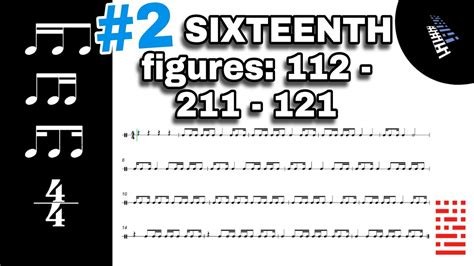 2 3 Note Sixteenth Figures 112 211 121 Rhythm Reading