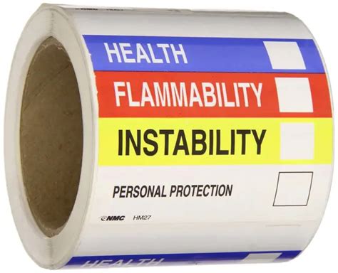 Nmc Hm Alv Health Flammability Instability Personal Protection