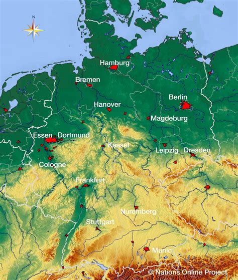Detailed Germany Map Cities Germany Vacations With Airfare Trip To