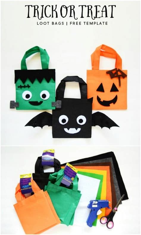 30 Easy And Cheap Diy Trick Or Treat Bags That Make Halloween Fun And Frugal Diy And Crafts