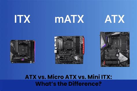 Atx Vs Micro Atx Vs Mini Itx Whats The Difference
