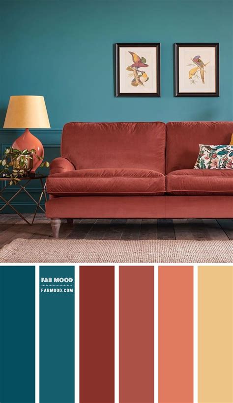 Brick And Teal Living Room Colour Scheme Teal Living Room Color