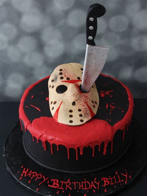 Jason Friday The 13th Cake And Party Ideas Cake Scary Cakes Scary
