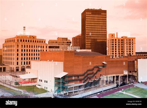 Downtown Of Akron Stock Photo Alamy
