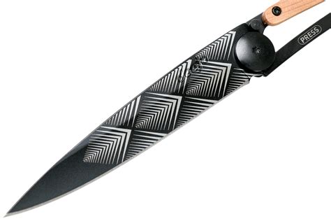 Deejo Tattoo Black 37g Juniper Wood Art Deco 1gb105 Zakmes Voordelig Kopen Bij Knivesandtoolsnl