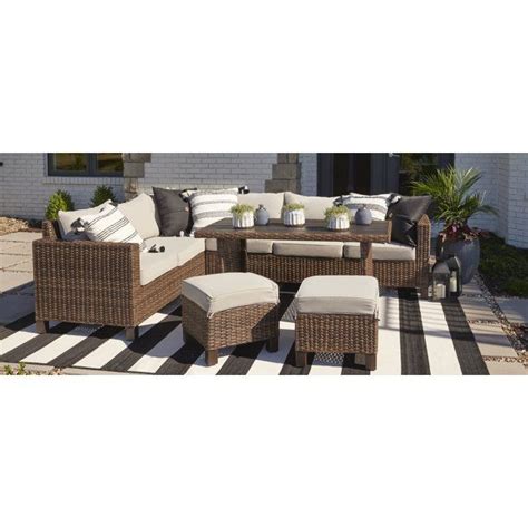 Better Homes And Gardens Brookbury 5 Piece Steel Outdoor Wicker Sectional