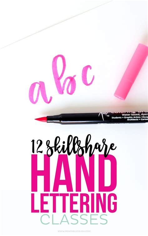12 Skillshare Classes That Improve Hand Lettering Skills Lettering