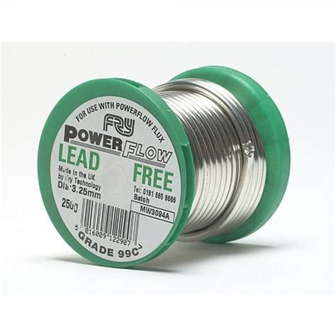 Lead Free Solder 325mm 99c 250g Reel