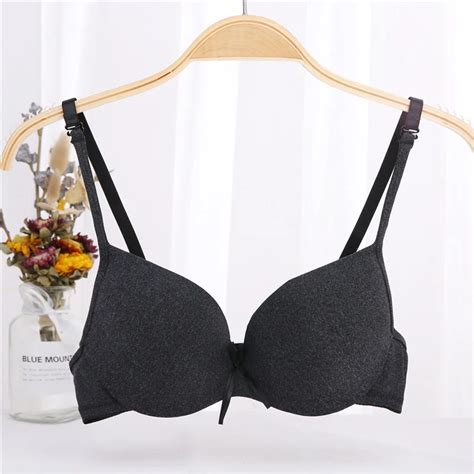 Buy Seamless Underwire Women Sexy Bra Color Cotton Thin Bras Smooth Gathered