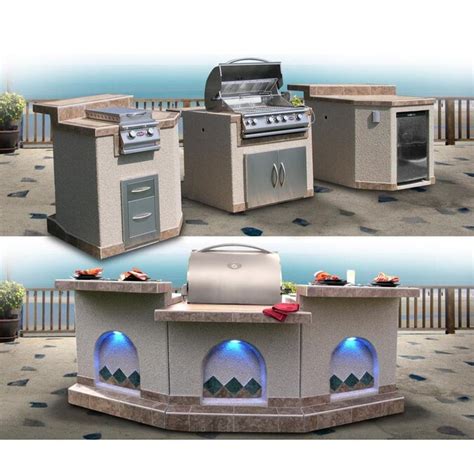 Cal Flame 122 In W X 57 In D X 515 In H Outdoor Kitchen Bar Counter