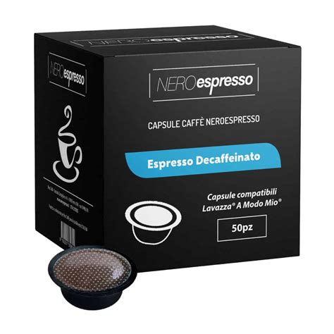 50 Capsule Caffè “espresso Decaffeinato” Compatibili Lavazza A Modo Mio
