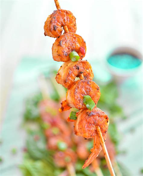 I admit i do like a good char on my grilled shrimp skewers, so i maaay have left them on the bbq a little bit longer than i suggest in the recipe. Spicy IPA Shrimp Skewers with Pomegranate SauceCooking and Beer