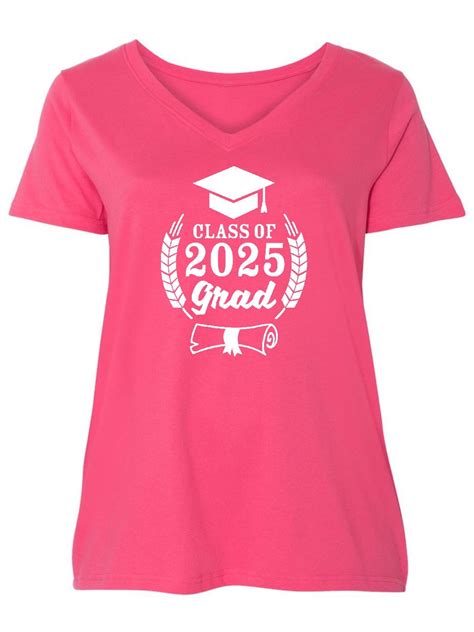 Inktastic Class Of 2025 Grad With Diploma And Graduation Cap Womens