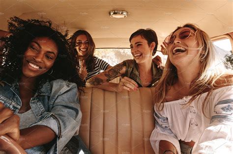 Group Of Women On Road Trip Travel Friends Female Friends Lifestyle