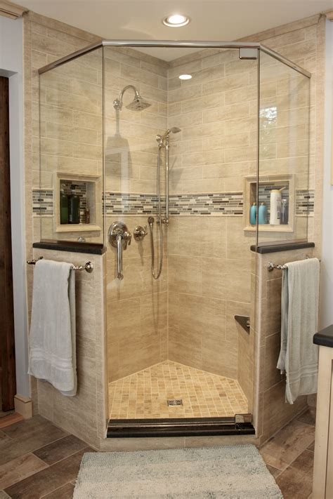 Corner Shower With Glass Landenberg Pa Small Shower Remodel Shower Remodel Bathroom