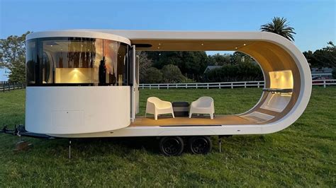 This Ultra Cool Luxury Travel Trailer Has A Unique Rotating Design