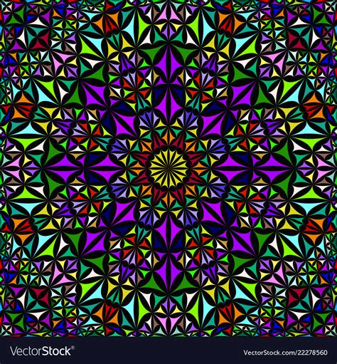 Colorful Repeating Kaleidoscope Pattern Background