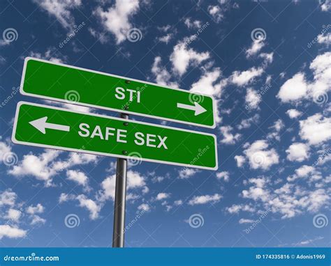 Sti Safe Sex Traffic Sign Stock Illustration Illustration Of Deficiency 174335816