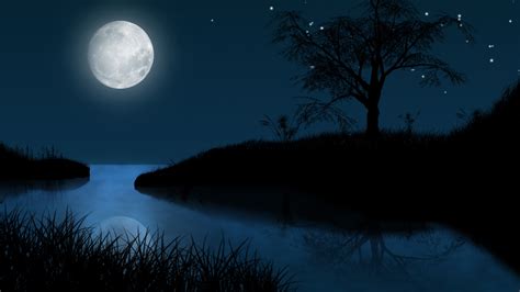 1920x1080 1920x1080 Night Landscape Moon Coolwallpapersme