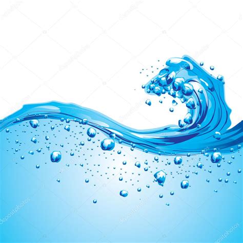 Vector Water Wave Splash — Stock Vector © Jessjagmin 53995067