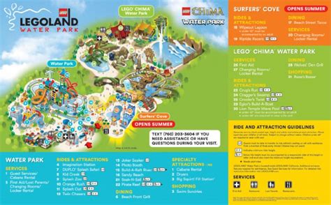 Do You Have A Map Of The Water Park Legoland® California Theme For