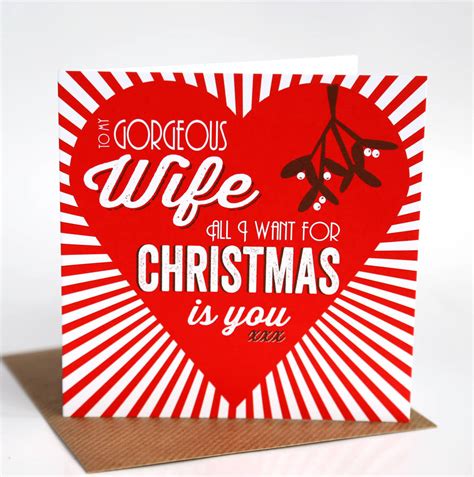 Wife Christmas Card By Allihopa