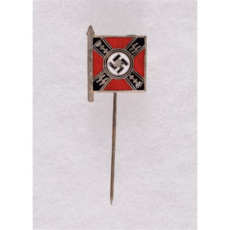 Danzig Waffen Ss Totenkopf Flag Pin Fairhill Auction