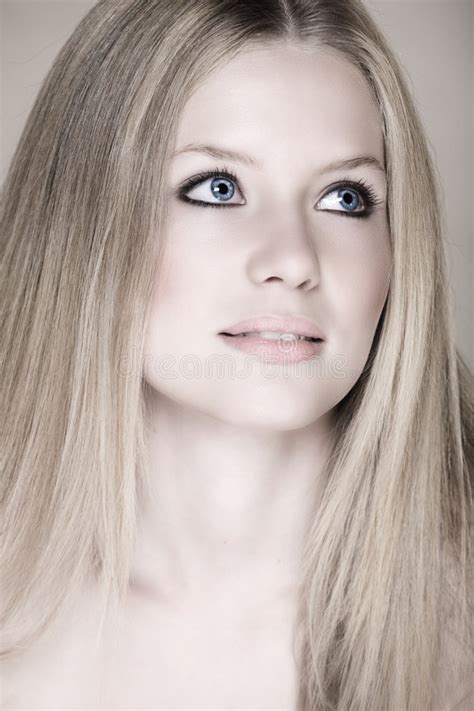 Blond Teenage Girl With Blue Eyes Stock Photo Image 4759546