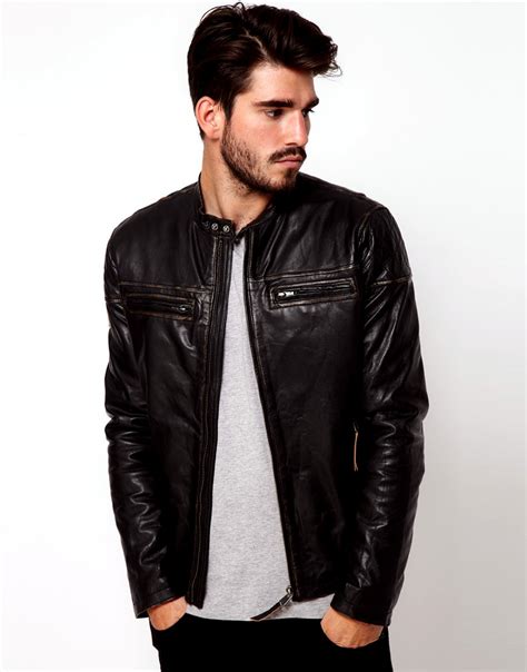 Asos Leather Jackets Collection 2012 13 For Men Casual Leather