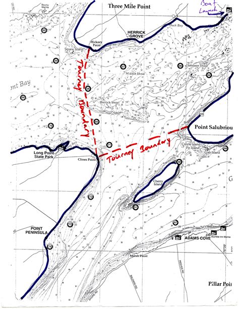 Chaumont Bay Fishing Map Fima