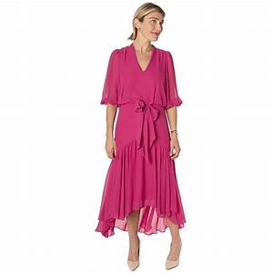 Women 39 S Taylor Dress Solid Front Tie High Low Dress