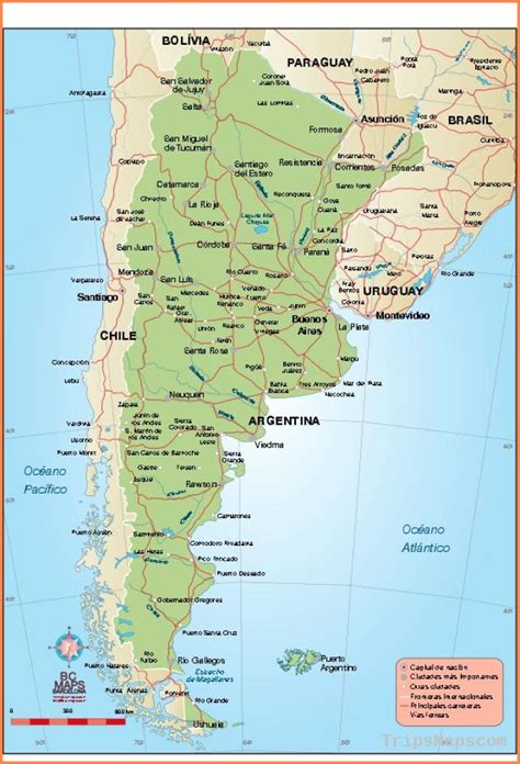 Map of argentina (not considering territorial claims) with other world cities at the same latitude (opposite. Map of Rosario Argentina | Where is Rosario Argentina ...