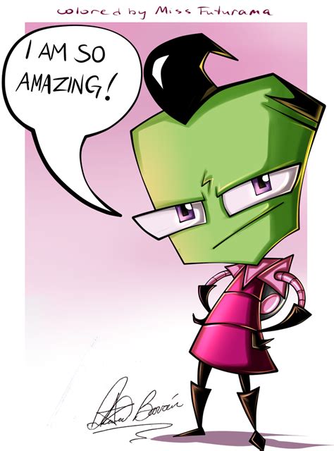 I Am So Amazing Colored Invader Zim Characters Invader Zim Gir From