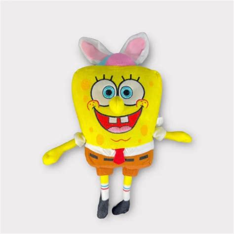 Spongebob Squarepants 9and Plush With Hat Easter Bunny Rabbit Ears Viacom