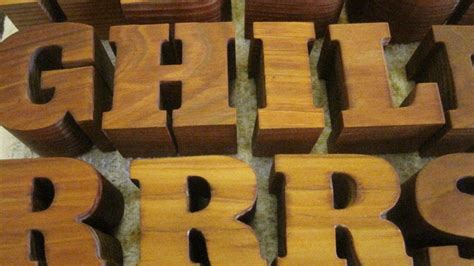 Custom Wood Letters Wooden Lettering