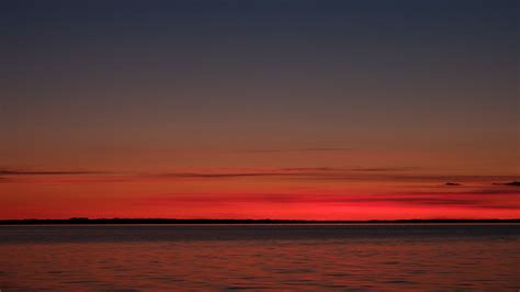 Download Wallpaper 1920x1080 Water Sky Horizon Twilight Sunset Full