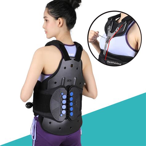 Tlso Back Brace For Spinal And Lower Back Pain With Inflatable Dual Airbags