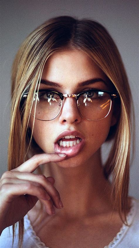 girl glasses lips beauty face hd phone wallpaper pxfuel